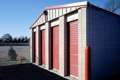 Southeast corner of storage building 'D'