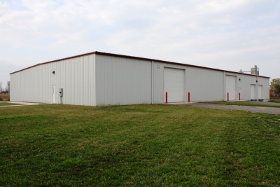 Northwest corner of the office building